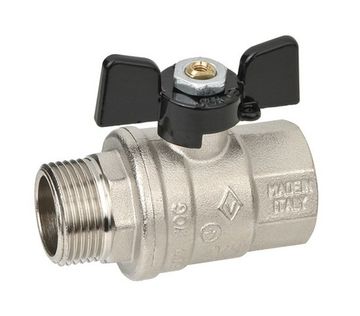 Кран шаровый Bugatti Oregon 307 1” НР/ВР полнопроходной ручка-бабочка