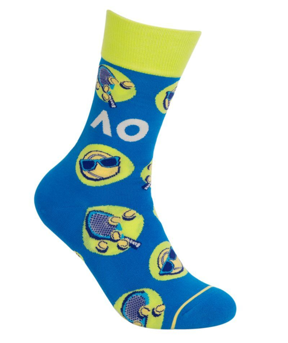 Теннисные носки Australian Open Qualifer Organic Cotton Socks 1P - process blue