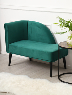 Кушетка Berger зеленый/венге