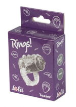 Прозрачная насадка на язык Lola Games Rings Teaser с вибрацией