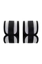 Серебристо-черные наручники Anonymo