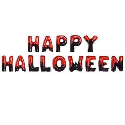 Набор букв "Черно-красный Happy Halloween" 41 см