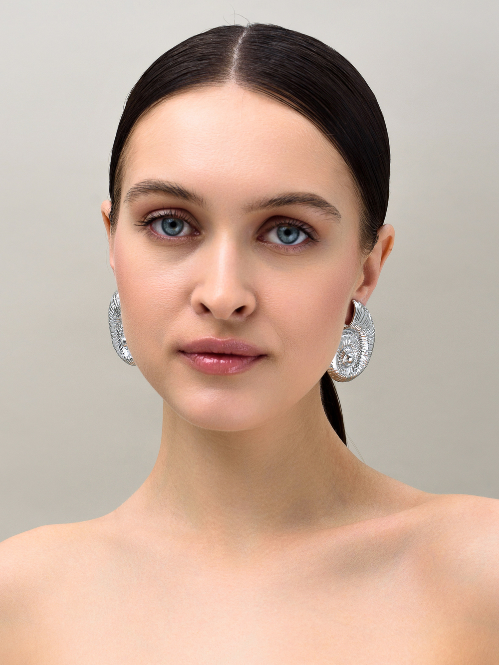 Серьги "Old shell" Silver