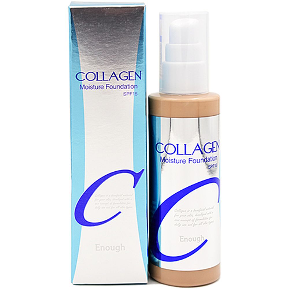 Крем для лица тональный увлажняющий 23тон Enough Collagen moisture foundation SPF15, 100мл