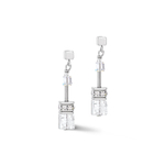 Серьги Coeur de Lion White-Silver 3018/21-1417