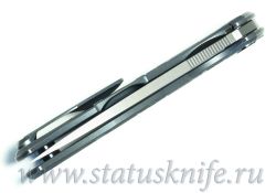 Нож Широгоров Flipper 95 R  T-узор М390 As blue mrbsфотография - 10