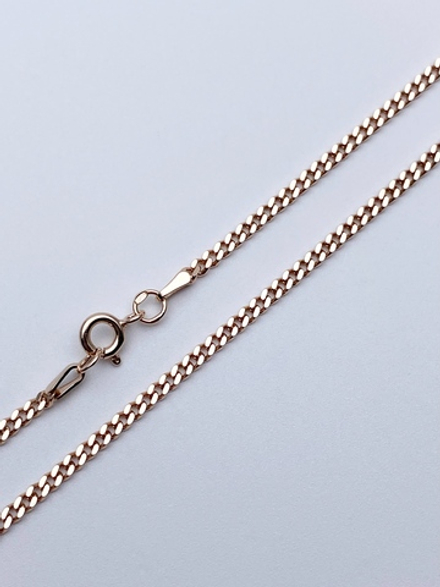 Цепь из серебра/Панцирь граненый/Позолота