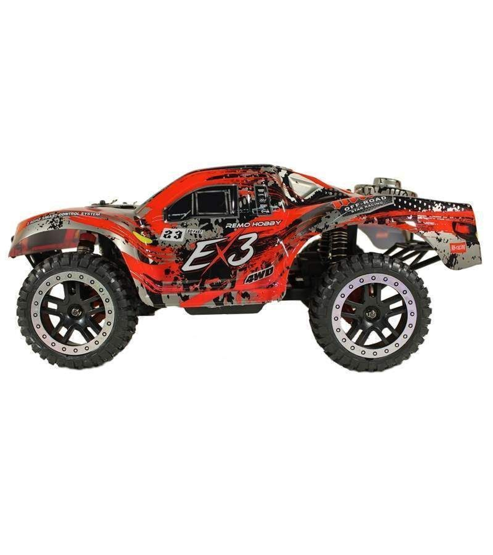 Радиоуправляемый шорт-корс Remo Hobby EX3 UPGRADE (красный) 4WD 2.4G 1/10 RTR