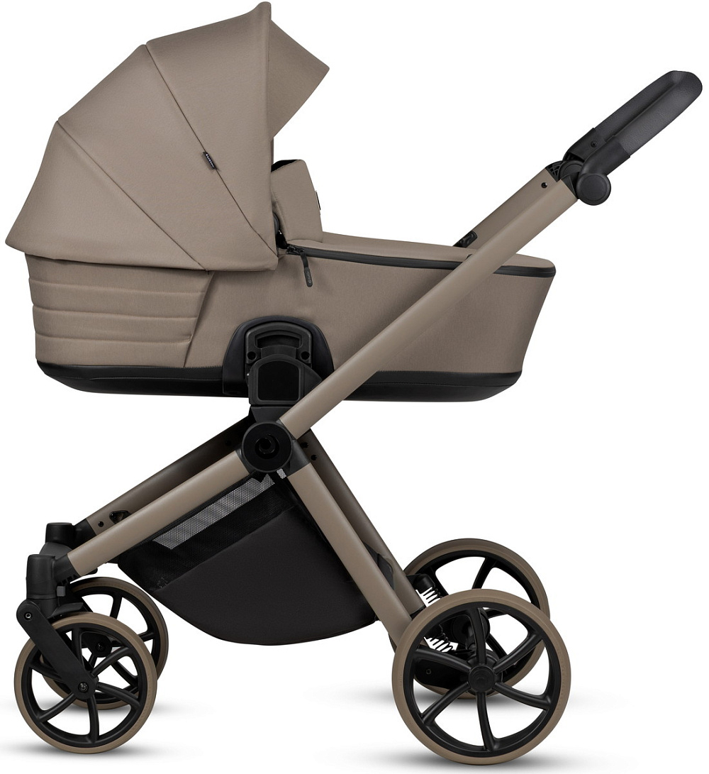 Детская коляска Tutis Mio 3 Plus Essential New 4 в 1 с автокреслом Elo Lux EduSky Black и базой 1622078 Taupe Deep