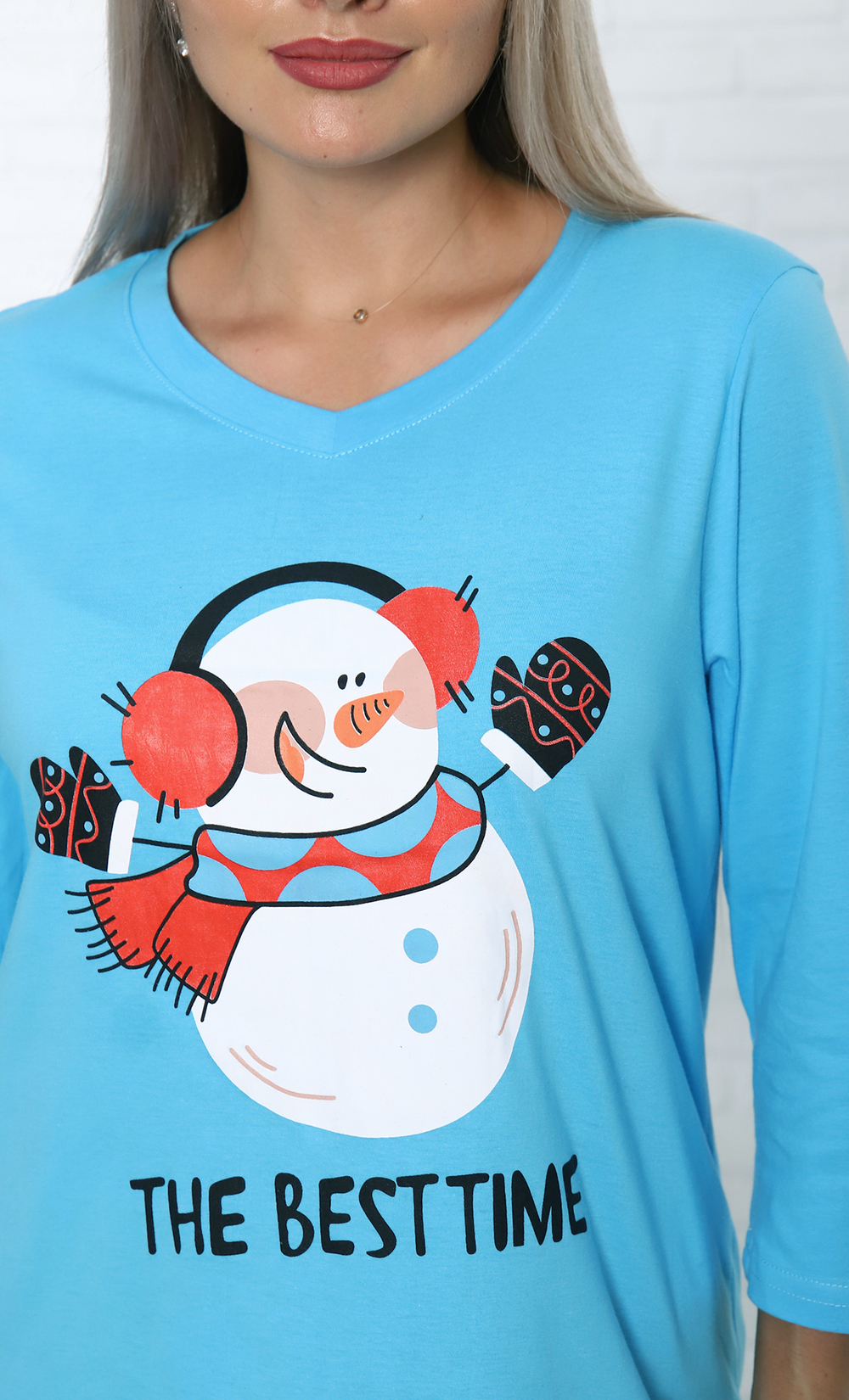 Пижама женская штаны+футболка 3/4 ТК-3850