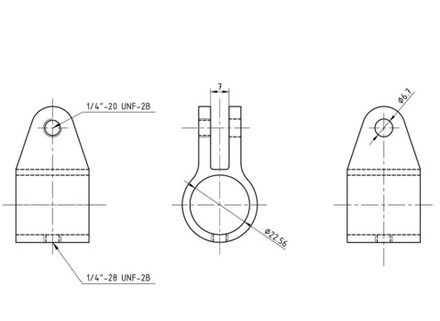 Кронштейн скользящий для рамы тента 7/8"(22,2 мм) 66100_Kof