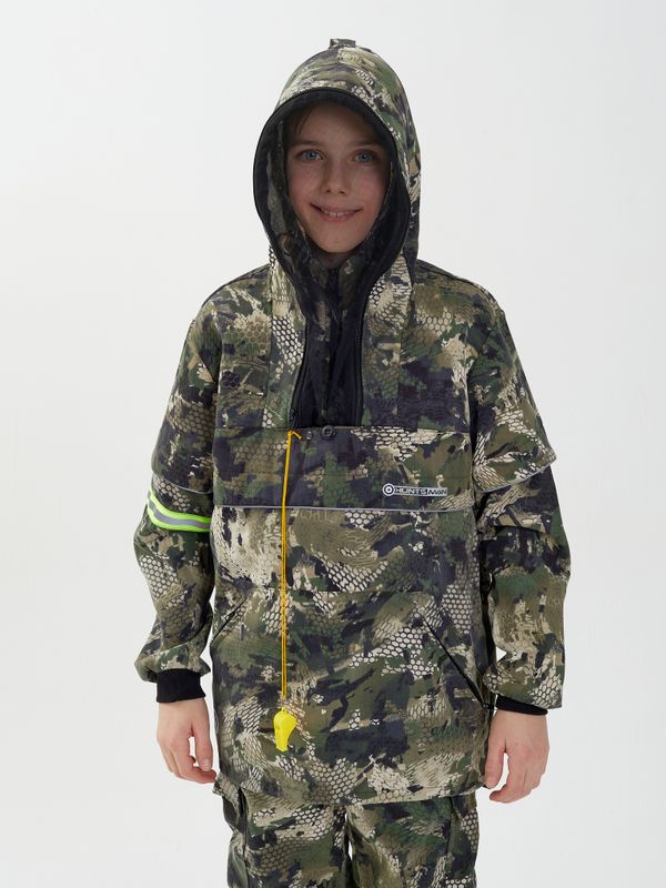 Костюм летний Антигнус-Детский ткань Твил-Пич цвет Зеленый питон