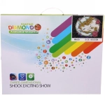 Алмазная мозаика 40*50см «Единорог» с полным заполнением, напечатанной рамкой, на деревянном подрамнике M8605