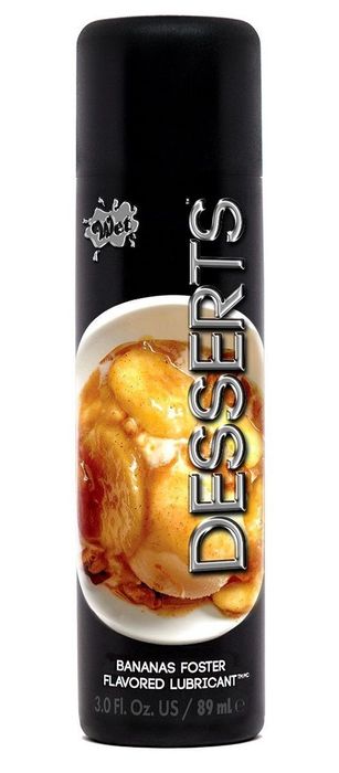 Лубрикант Wet Desserts Bananas Foster с ароматом бананового десерта - 89 мл.