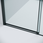 Душевое ограждение Grossman Style 100.K33.05.110.21.00-200.K33.05.100.21.00 (110х100х195) раздвижная,черный матовый,стекло прозрачное,2 места