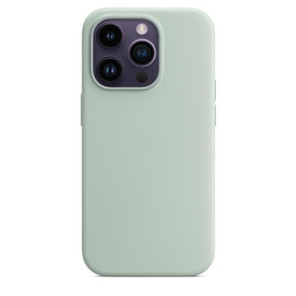 Силиконовый чехол MagSafe Apple Silicone Case для iPhone 14 Pro, Агава