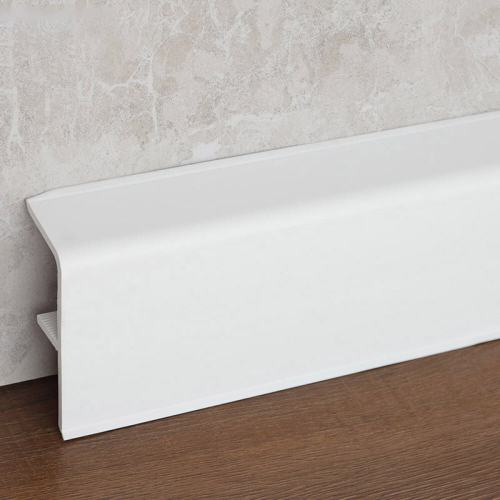 Плинтус ПВХ Smartprofile Aqua37 белый под покраску 95х37х2200 мм