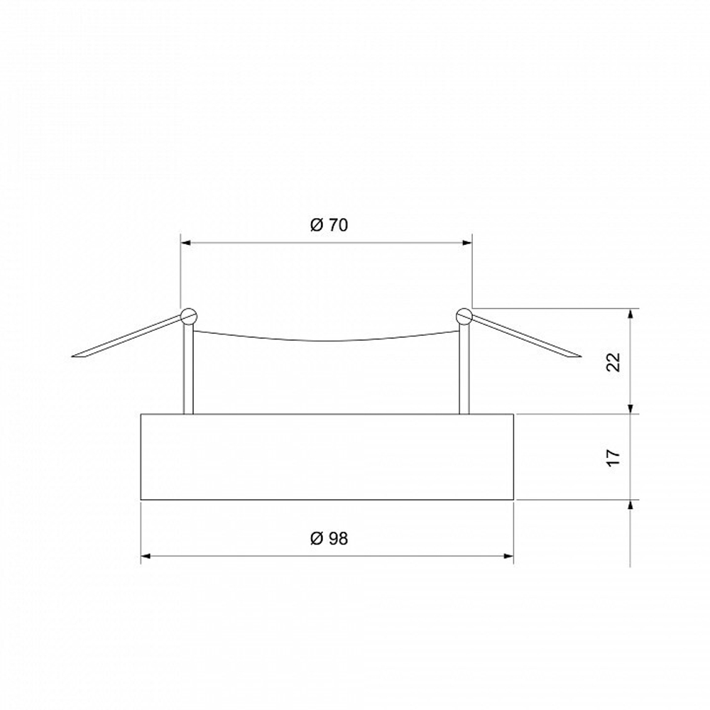 Встраиваемый светильник Elektrostandard Void 118 MR16