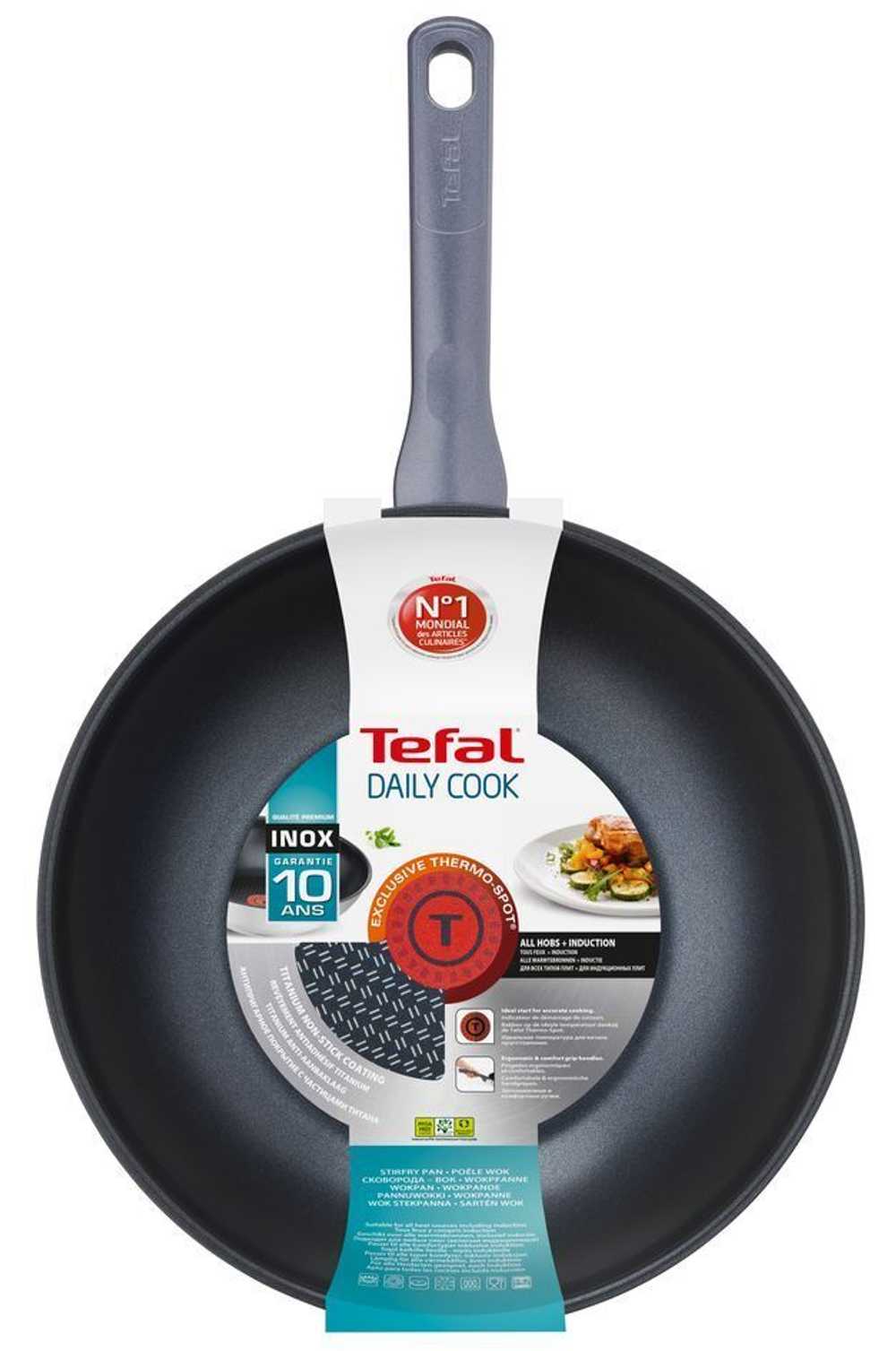 Сковорода-вок с крышкой Tefal Daily Cook 28 см G7139974