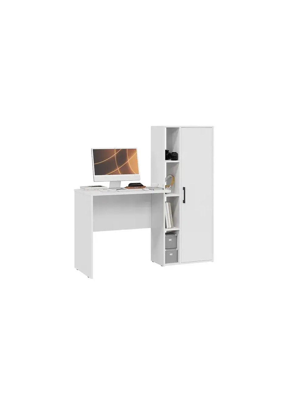 Стол письменный Белый Ясень 133,4х50х135 см