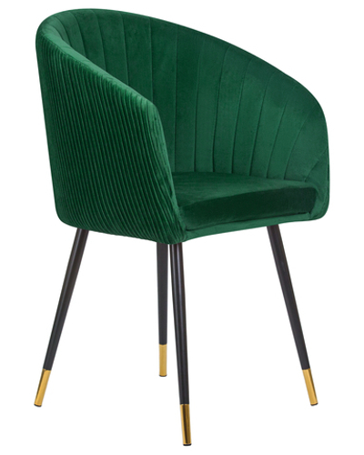 Стул обеденный DOBRIN MARY, зеленый велюр (1922-9)