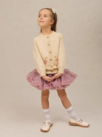 Кофта вязаная на пуговицах с вышивкой