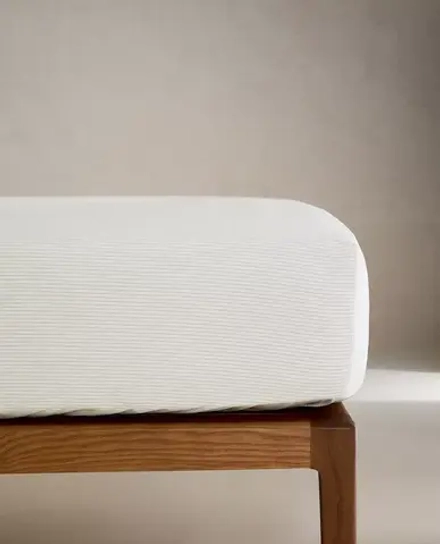 ZARA HOME ДЕТСКАЯ ПРОСТЫНЯ В ПОЛОСКУ, СЕРЫЙ