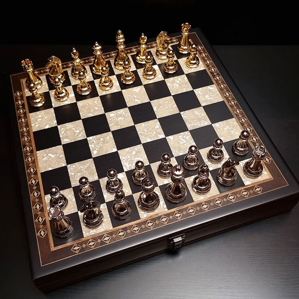 Шахматы "Престиж" венге антик (2813.BLK)