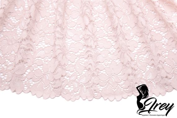 03-245 Кружево эластичное 19 см, серебристый пион 168