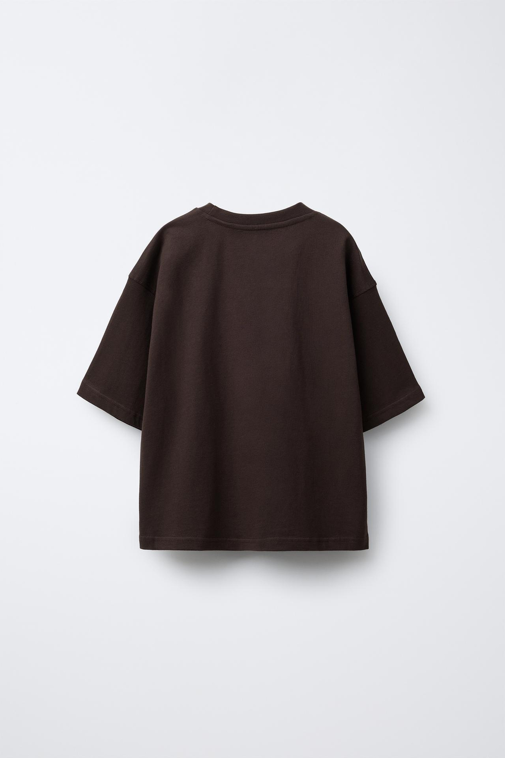 ZARA ФУТБОЛКА С ПРИНТОМ «УТКА», КОРИЧНЕВЫЙ