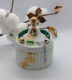 Браслет из бисера Змейка, Ручная работа, подарок маме/сестре/подруге