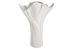 Ваза для цветов 34см Home & Style Факел Diana белая