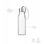 Бутылка 500 мл мраморно-серая