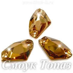 Пришивной галактик Dongzhou с 2 отверстиями, Смоук Топаз