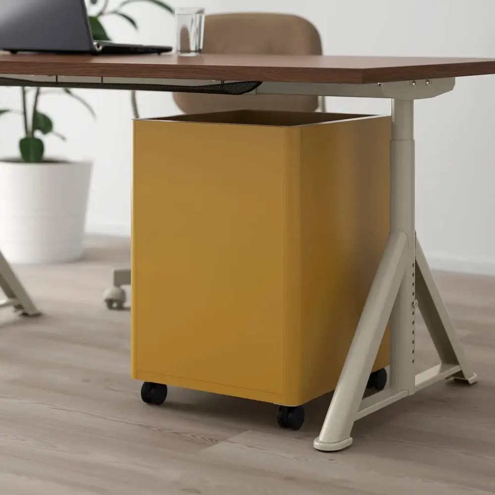 Тумба с ящиками на колесах - IKEA IDASEN/IDÅSEN, 42x61 см, золотисто-коричневый ИДОСЕН ИКЕА