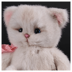 Мягкая игрушка из меха «Котенок Снежок»