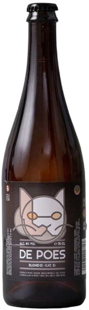 Пиво Де Пус Блонд / De Poes Blond 0.75 - стекло