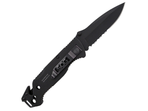 Нож складной SOG Escape Black, сталь 7Cr17MoV, рукоять алюминий, блистер (SOG-FF25-CP)