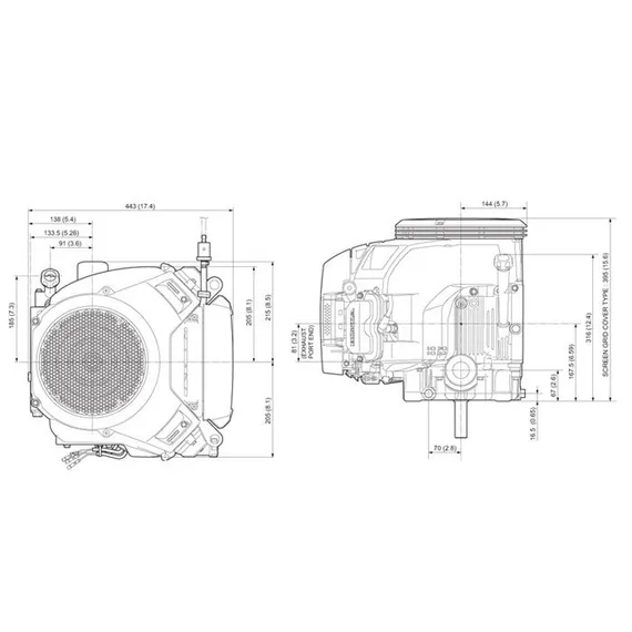Двигатель "HONDA" GXV660RH QY-ST(21,5 л.с.)