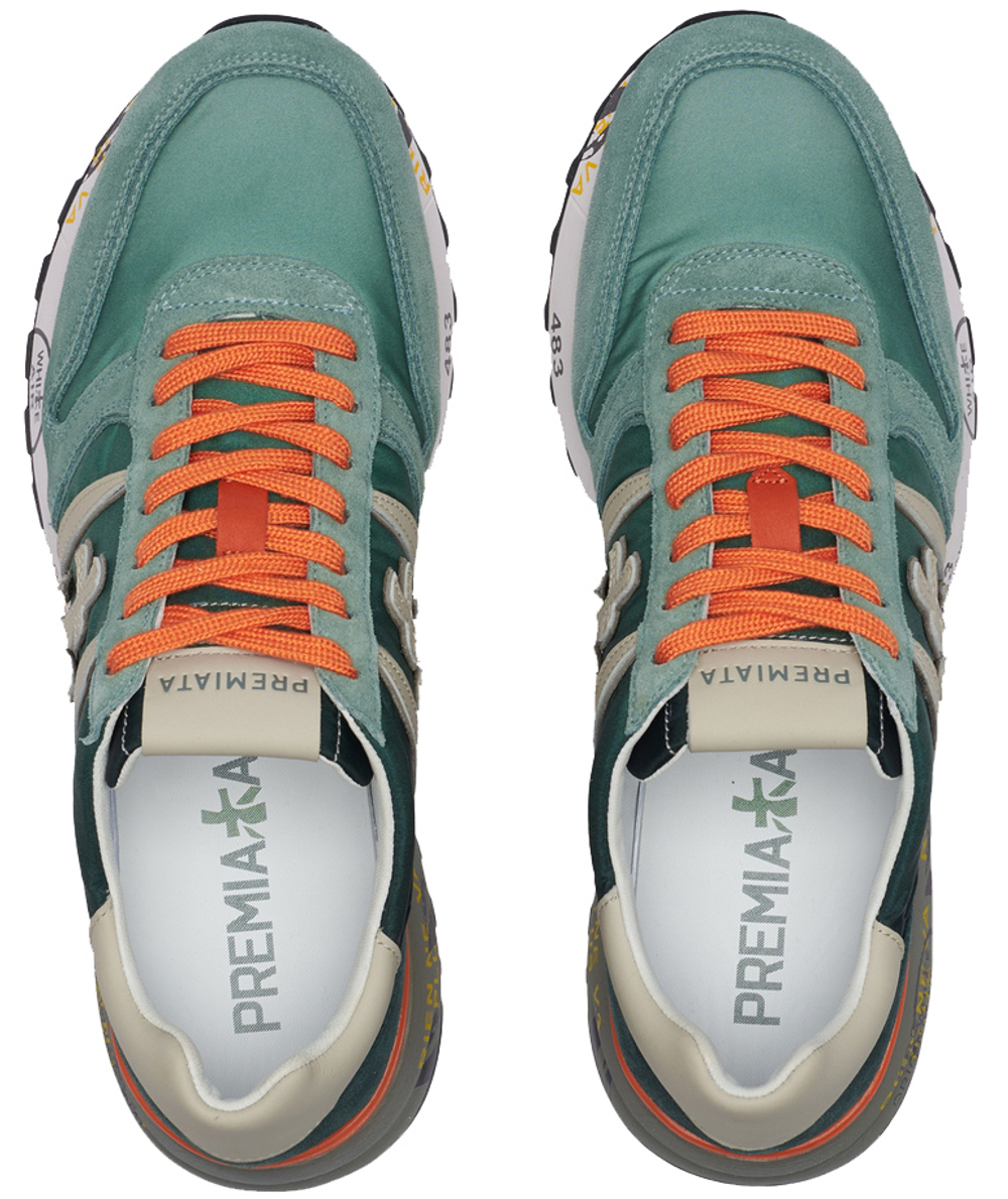 Premiata Lander 4588 зеленые с оранжевым