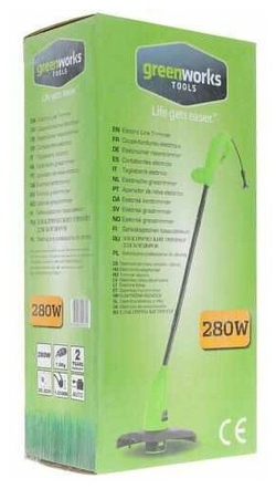 Триммер электрический GREENWORKS GST2830 280W,1,65мм (21117)