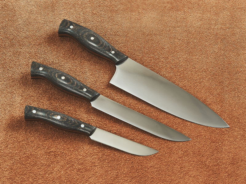 Набор кухонных ножей "Profi Terra", сталь AUS-10, рукоять текстолит