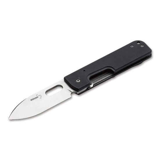 Складной нож Boker 01BO068 Lancer Black c клинком из стали 440C, рукоять G10