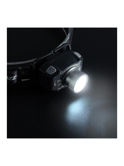 Фонарь аккумуляторный налобный AccuH1-L5WZ-bk zoom LED 5Вт + 2хRED SMD IP54 5 режимов: 100проц. 180лм 3.5ч/50проц. 110лм 5.5ч/30проц. 65лм 15ч/красн. 28ч/мигающ. красн. 12ч аккум. 0.8А.ч управл. жестами черн./сер. JazzWay 5036642