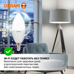 Лампа светодиодная LED Value LVCLB75 10SW/840 10Вт свеча матовая E14 230В 10х1 RU OSRAM 4058075579187