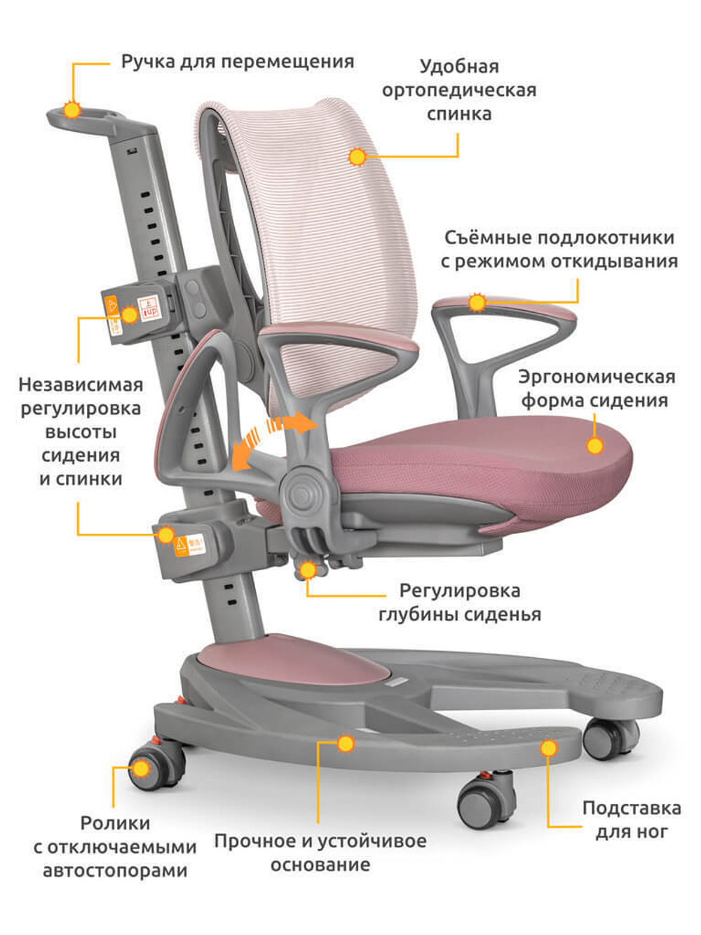 Детское кресло Mealux Galaxy KP (арт. Y-1030 KP)