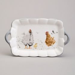 БЛЮДО LEFARD "FUNNY HENS" 23,5*14*2,5 СМ (КОР=36ШТ.)