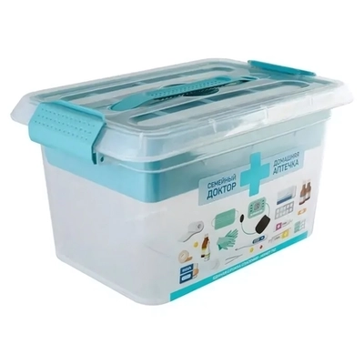 Аптечка контейнер домашняя с вкладышем,м,6,0л Smartbox
