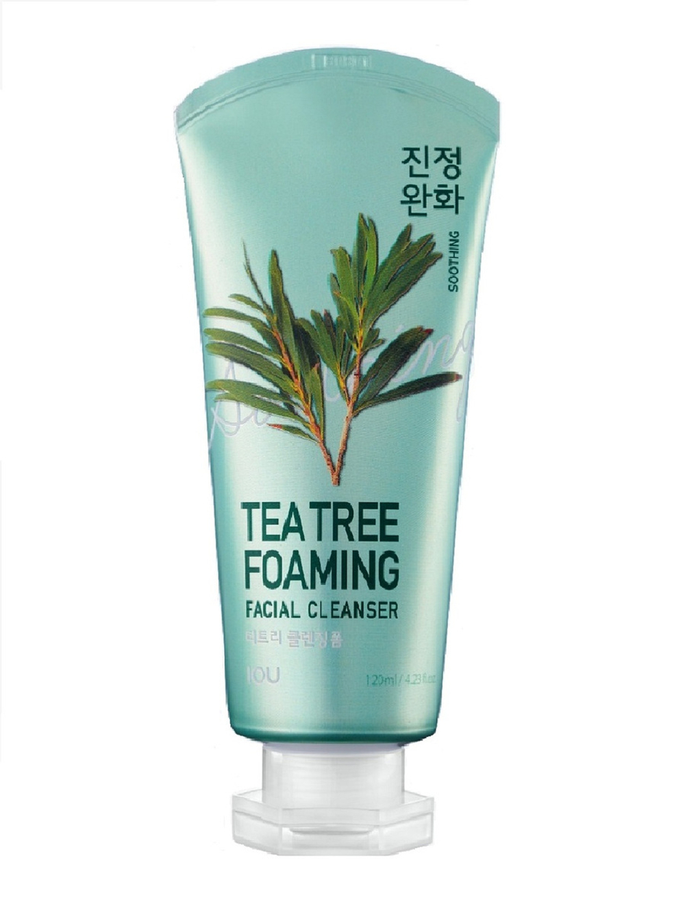 IOU Пенка смягчающая для умывания с чайным деревом IOU Teatree Foaming Facial Cleanser 120мл