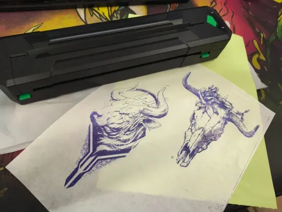 Беспроводной трансферный принтер EZ Wireless Tattoo Transfer Stencil Printer